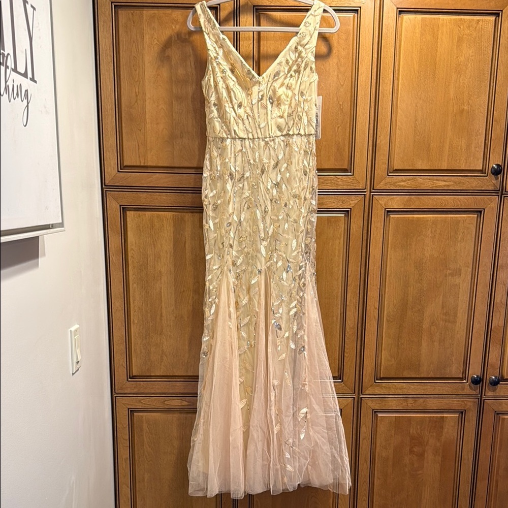 Ever Pretty Gold Sequin Maxi Dress